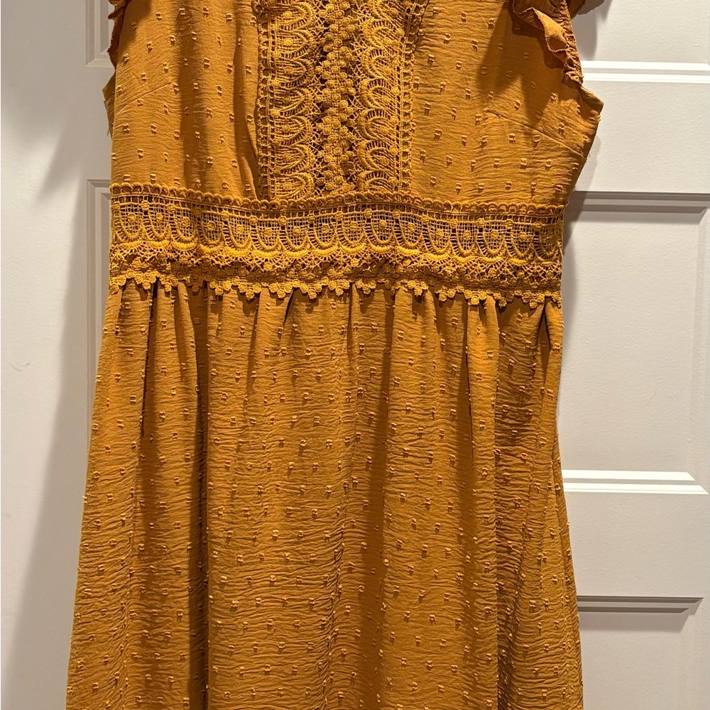 Chic Mustard Casual Dress